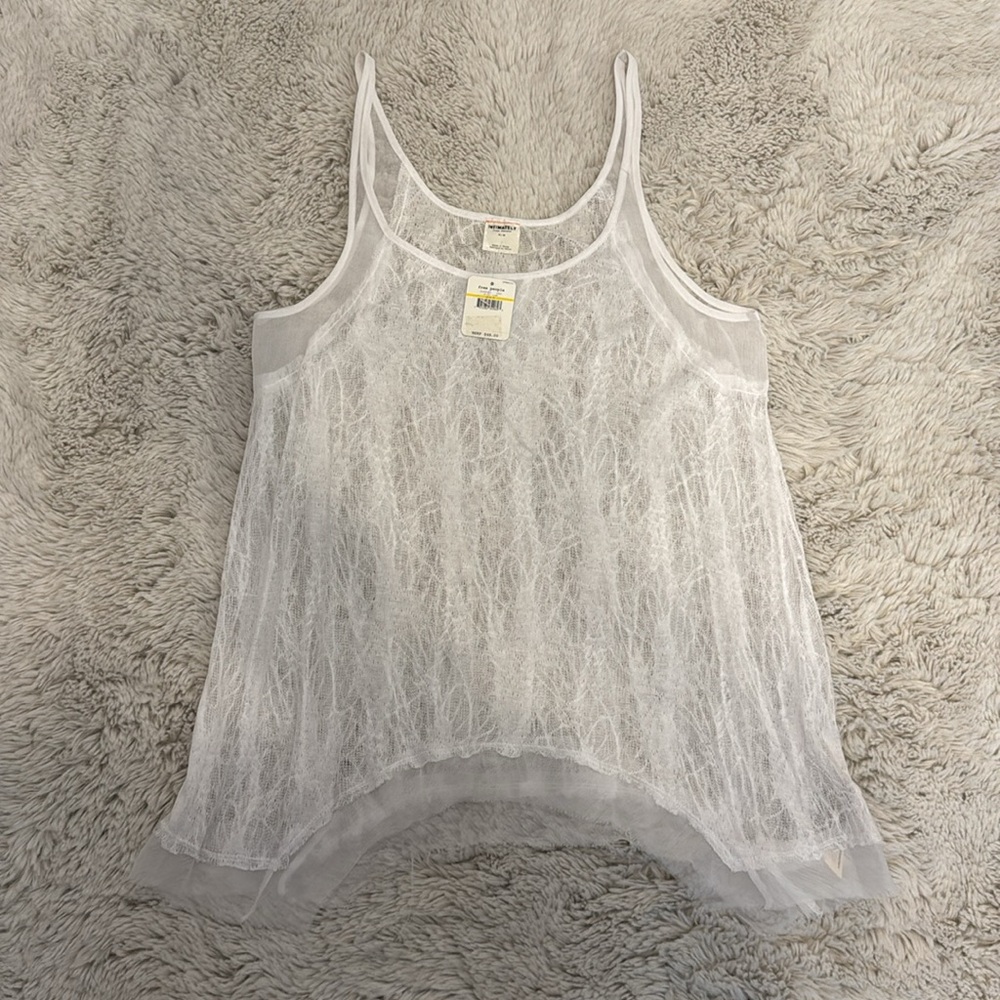 Intimately Free People White Lace Tank
